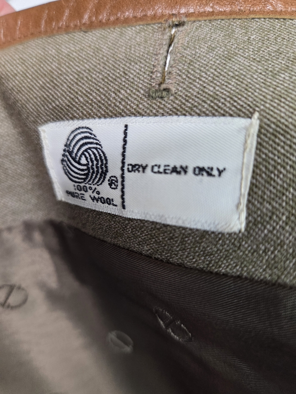 VTG Christian Dior Sportswear Pantsuit Jacket & Pants Leather Trim Size 8 - Picture 4 of 16